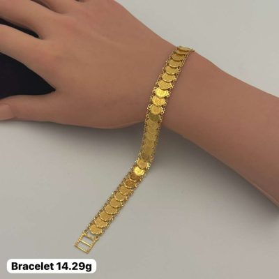 21K Gold Coins Bracelet — 21K gold, Royal Jewelry