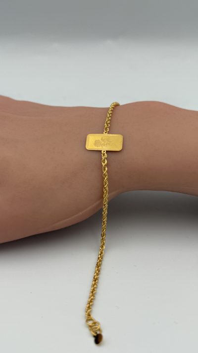 21K Gold Light Flower Bracelet — 21K gold, Royal Jewelry