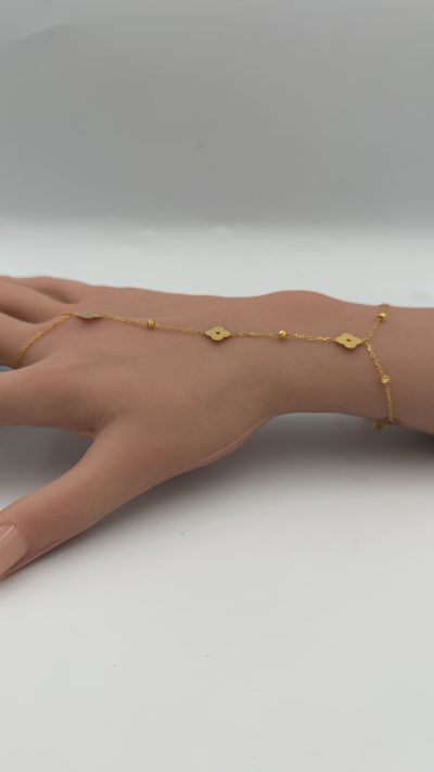 21K Gold Glove Bracelet — 21K gold, Royal Jewelry