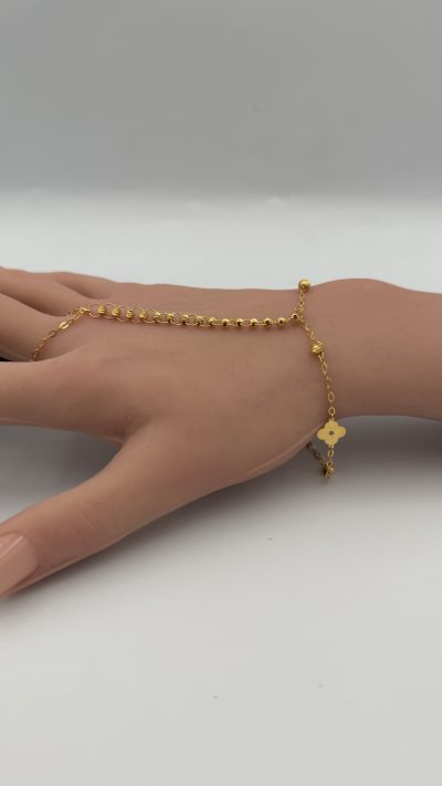 21K Gold Glove Bracelet — 21K gold, Royal Jewelry