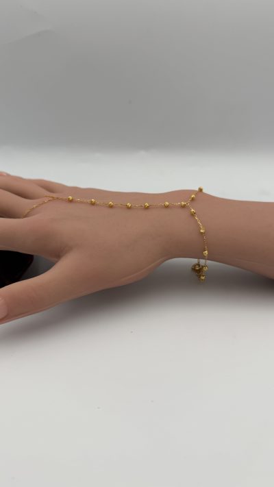 21K Gold Glove Bracelet