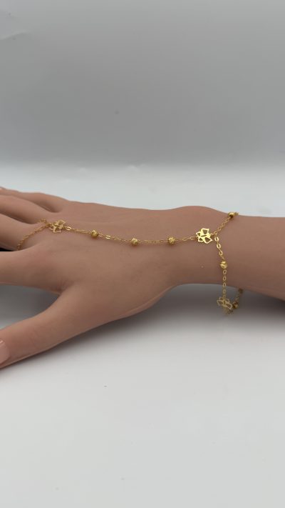 21K Gold Glove Bracelet