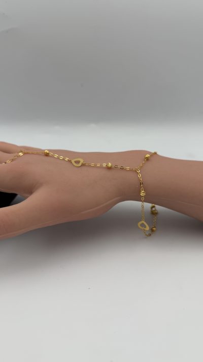 21K Gold Glove Bracelet