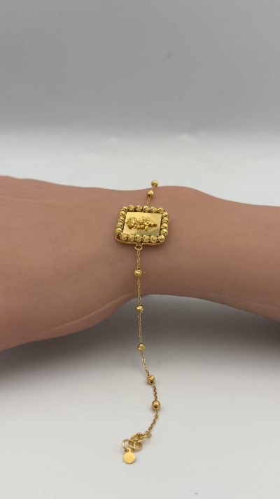 21K Gold Flower Bracelet
